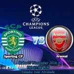 Prediksi Sporting CP vs Arsenal